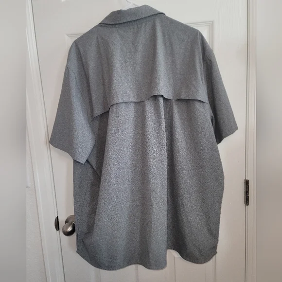 Mens Merrell Short Sleeve Collared Button-up Shirt With Pocket SZ XXL - Picture 2 of 8